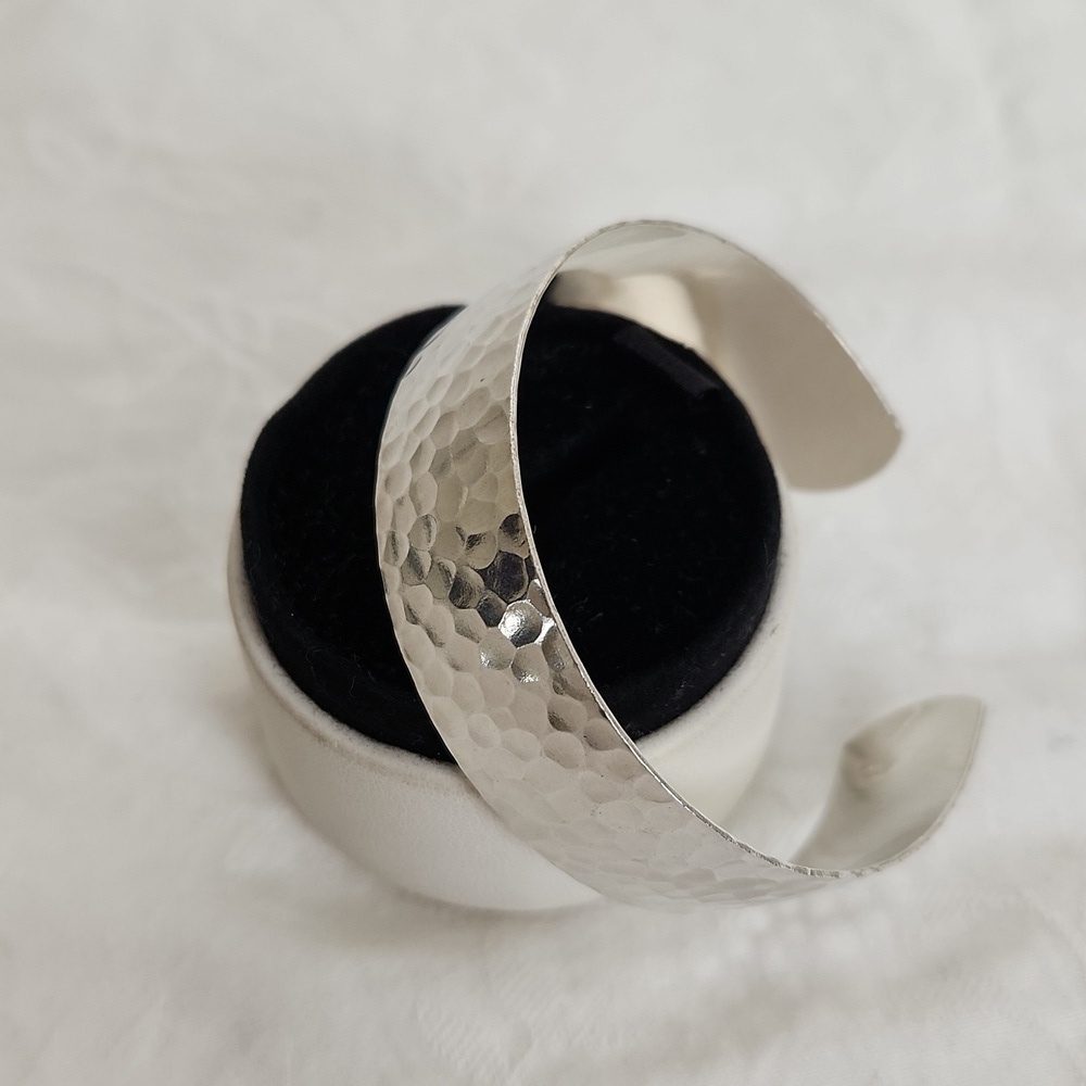 Silver Cuff Bangle Bracelet